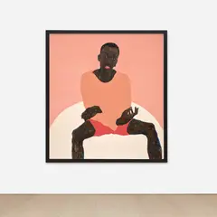 Amoako Boafo, Pink Shorts, 2019, oil on canvas