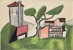 Paysage au pin by Pablo Picasso, oil on canvas, sold Nov 2022
