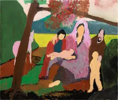 Bob Thompson, The Family, 1961, oil on panel