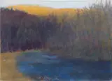 Wolf Kahn, Evening Brook, 1978, oil on canvas