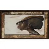 Ernie Barnes, My Man, 1980, acrylic on canvas, in artist’s frame