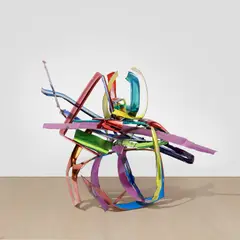 John Chamberlain, Noogatory, 2003, painted and chromium-plated steel