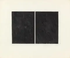 Brice Marden, Untitled, 1964-1965, charcoal and graphite on paper