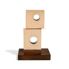 Barbara Hepworth, Squares (June), 1969, polished bronze