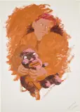 Jasper Johns, Love Hate Relationship, 1989, acrylic and graphite on paper