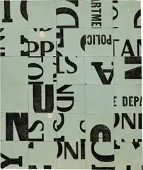 Carl Andre, Untitled, 1958-1963, printed board collage on board