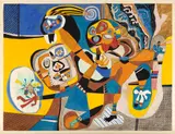 Steve Wheeler, The Jewel Thief, 1942, gouache on paper