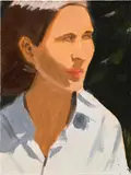 Alex Katz, Vivien, 1996, oil on board