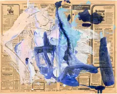 Untitled by Willem de Kooning, 1978, oil on newsprint, offered Nov 2022
