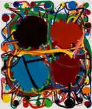 Atsuko Tanaka, 1975 March, 1975, acrylic lacquer on canvas