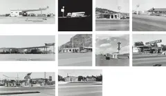 Gasoline Stations by Ed Ruscha, 1962, 10 gelatin silver prints, sold Nov 2022