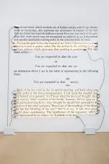 Joseph Kosuth, Word, Sentence, Paragraph (Z. & N.) #16, 1987, mounted photograph, neon and transformers