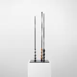 Beverly Pepper, Shedua Plaza, 1984-1987, brass, steel and iron