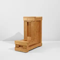 Untitled (Chair) by Richard Artschwager, 1994, wood with metal bolts, offered Nov 2022