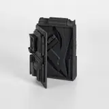 Louise Nevelson, Black Cryptic V, 1979, painted wood