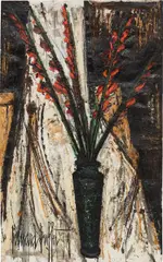 Glaïeuls rouges by Bernard Buffet, 1959, oil on canvas, offered Nov 2022