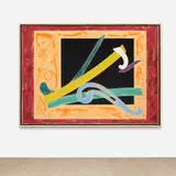 Frank Stella, Wake Island Rail, 1977, acrylic, paper collage, silkscreen and glitter on paper