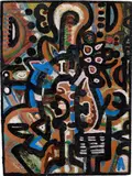Richard Pousette-Dart, Composition, oil on panel