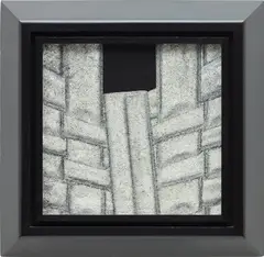 Richard Artschwager, Pull, 1990, Formica and acrylic on Celotex, mounted on panel, in artist's frame