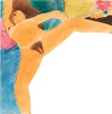 Tom Wesselmann, Drawing for Great American Nude #93, 1967, pencil and thinned Liquitex on paper