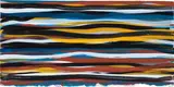 Horizontal Brushstrokes by Sol LeWitt, 1994, gouache on paper, sold Nov 2022