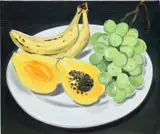 Ulala Imai, Fruits, 2020, oil on canvas