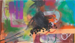 Albert Oehlen, Untitled, 1992, oil and spray paint on canvas