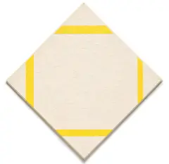 Tom Sachs, 138 Losenge Composition with Four Yellow Lines 1933, 1996, gaffer tape on panel