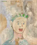 Untitled by George Condo, 1987, oil on canvas, sold Nov 2022