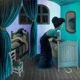 Jordi Ribes, La habitación, 2013, oil and acrylic on canvas