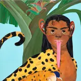 Bony Ramirez, Blurred Dots, 2022, acrylic, oil pastel, colored pencil and bristol paper on panel