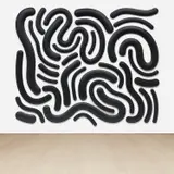 Josh Sperling, So It Goes A, 2019, acrylic on canvas, in 30 parts