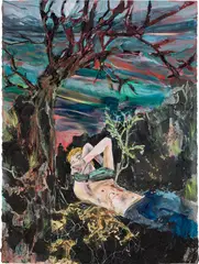 Hernan Bas, Untitled (As Yet), 2005, oil and graphite on paper