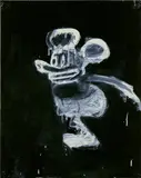 Joyce Pensato, Mickey, 2003, enamel on paper