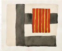 6.18.91 by Sean Scully, 1991, watercolor and graphite on paper, sold Nov 2022