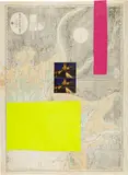 Julian Schnabel, Untitled, 1980, collage on found map