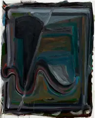 Untitled by Josh Smith, 2008, oil on canvas, sold Nov 2022