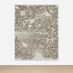 Big Bang by Dan Colen, 2012, steel studs on canvas, sold Nov 2022