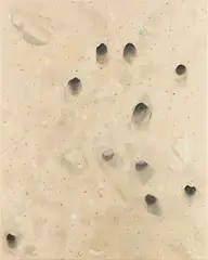 Josephine Halvorson, Drill Holes, 2011, oil on canvas