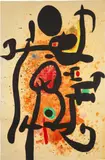 Joan Miró, Le Cracheur de flammes (The Flame-Spitter) (D. 650), 1974, Etching and aquatint in colors with carborundum, on Arches paper, the full sheet