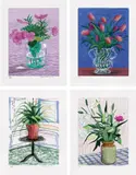 A Bigger Book, Art Edition A, B, C, and D by David Hockney, 2010/2016, The complete series of four iPad drawings in colors, printed on archival paper, with full margins, each with the illustr, sold Apr 2022