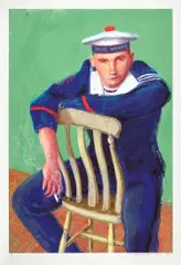 Matelot Kevin Druez 2 by David Hockney, 2009, Computer drawing in colors, printed on wove paper, with full margins, sold Apr 2022