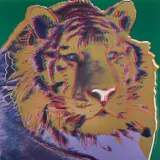 Siberian Tiger, from Endangered Species (F. & S. 297) by Andy Warhol, 1983, Unique screenprint in colors, on Lenox Museum Board, the full sheet, sold Apr 2022