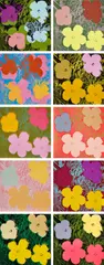 Andy Warhol, Flowers (F. & S. 64-73), 1970, The complete set of 10 screenprints in colors, on wove paper, the full sheets