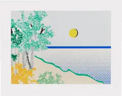 Titled (C. 307) by Roy Lichtenstein, 1996, Screenprint in colors, on Coventry Rag paper, with full margins, sold Apr 2022