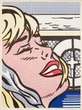 Roy Lichtenstein, Shipboard Girl (C. II.6), 1965, Offset lithograph in colors, on wove paper, with full margins