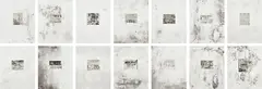 Mark Bradford, Untitled, 2012, The complete set of 14 etchings and photogravure, with Chine collé to wove paper, the full sheets