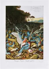 Walton Ford, Visitation, 2004, Etching and aquatint with drypoint in colors, on Somerset paper, with full margins