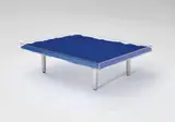 Yves Klein, Table Bleu KleinTM / Klein Blue, designed 1961, IKB pigment, glass, Plexiglas and chrome-plated metal