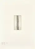 Barnett Newman, Note IV, from Notes (S. 25), 1968, Etching, on wove Italia paper, with full margins